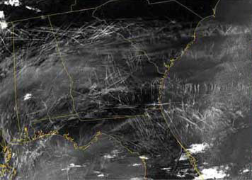 aerosol spraying over florida and georgia