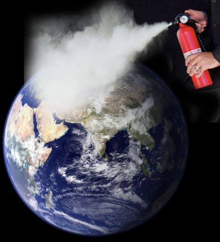 Geoengineering extinguisher