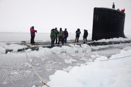 Submarine In Ice