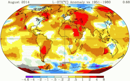 Global temp maps