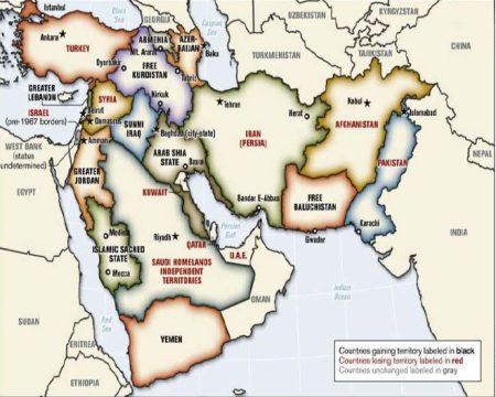 New middle east map