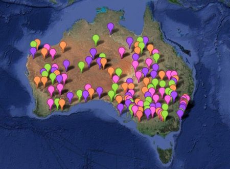 Australia heat map