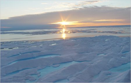 Arctic ice slide