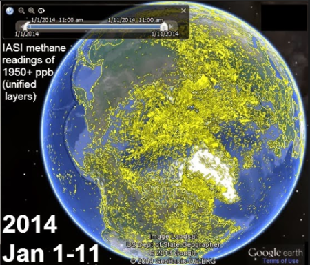 Iasi methane readings