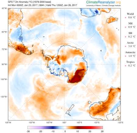 Antarctic warming